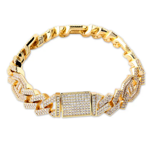 14mm Full Zircon Hip Hop Cuban Chain for Men My Store