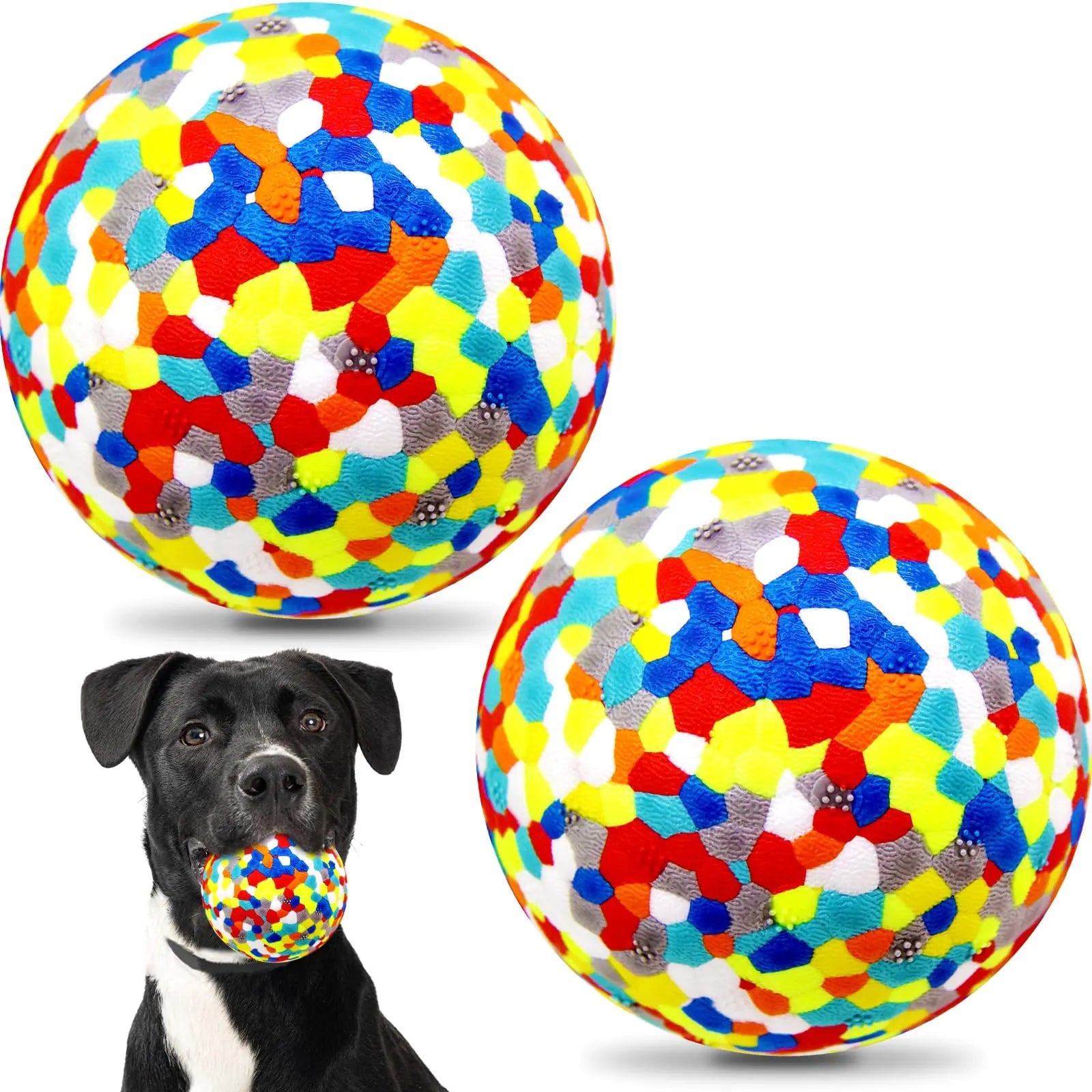 loncoldy Dog Balls Indestructible Dog Ball Dog Balls for Aggressive Chewers Tennis Balls for DogsDog Toys for Large Dogs Interactive Dog Toys for Fetch Game Dog Toys for Medium Large Dog 2 Pack My Store